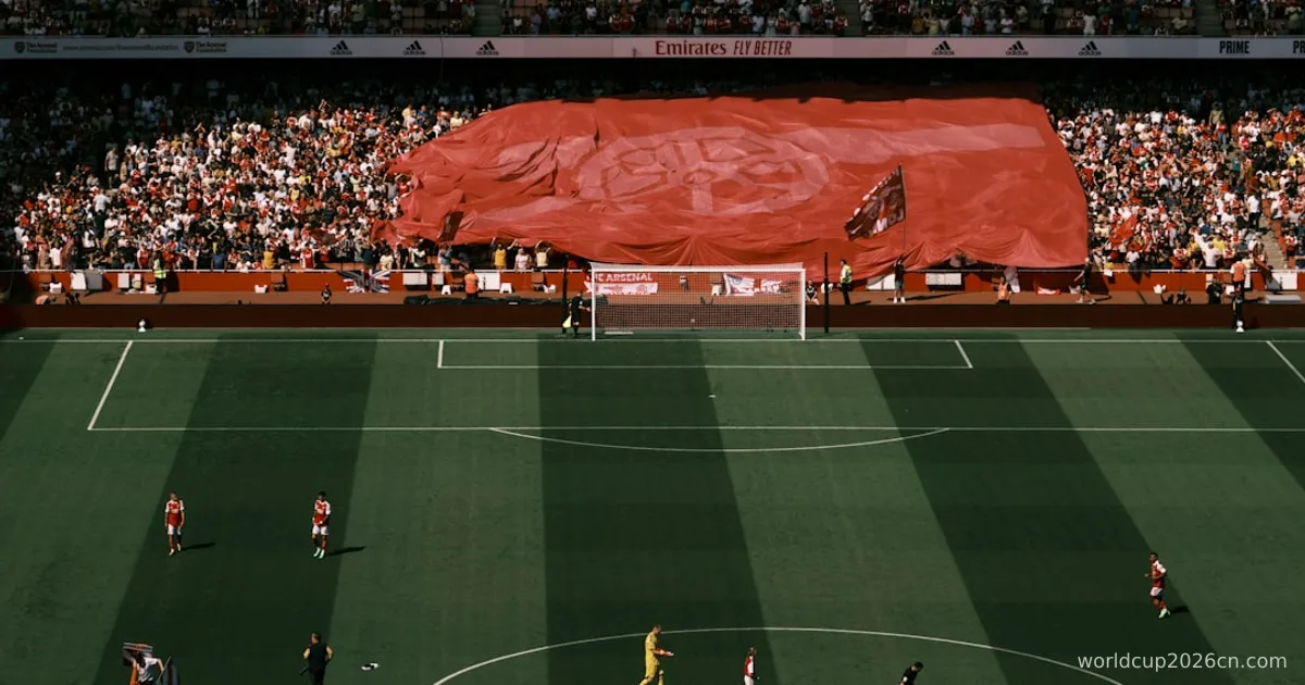 a football game in a stadium
