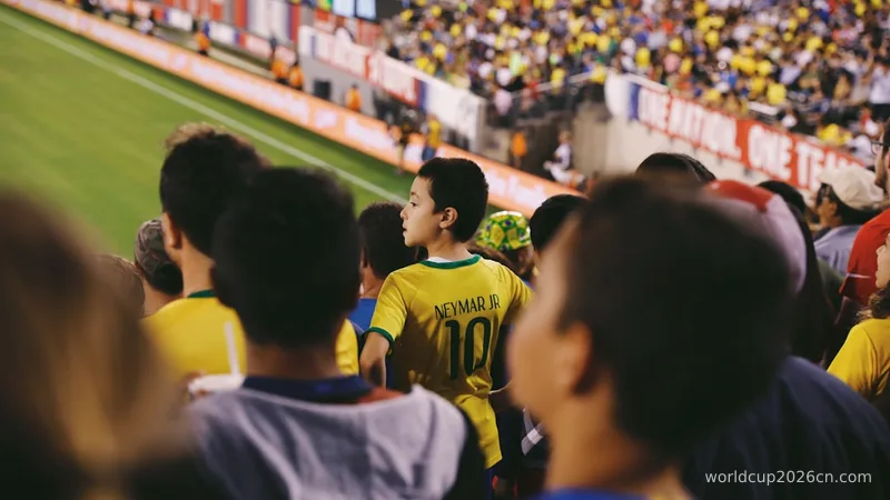 a group of people standing on top of a soccer field