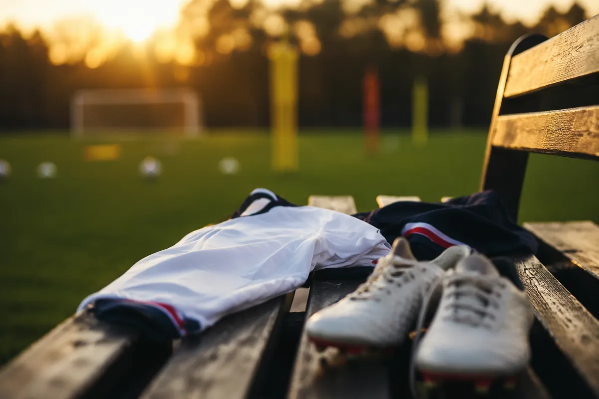 Professional sports news header image, blurred background of England national football tea