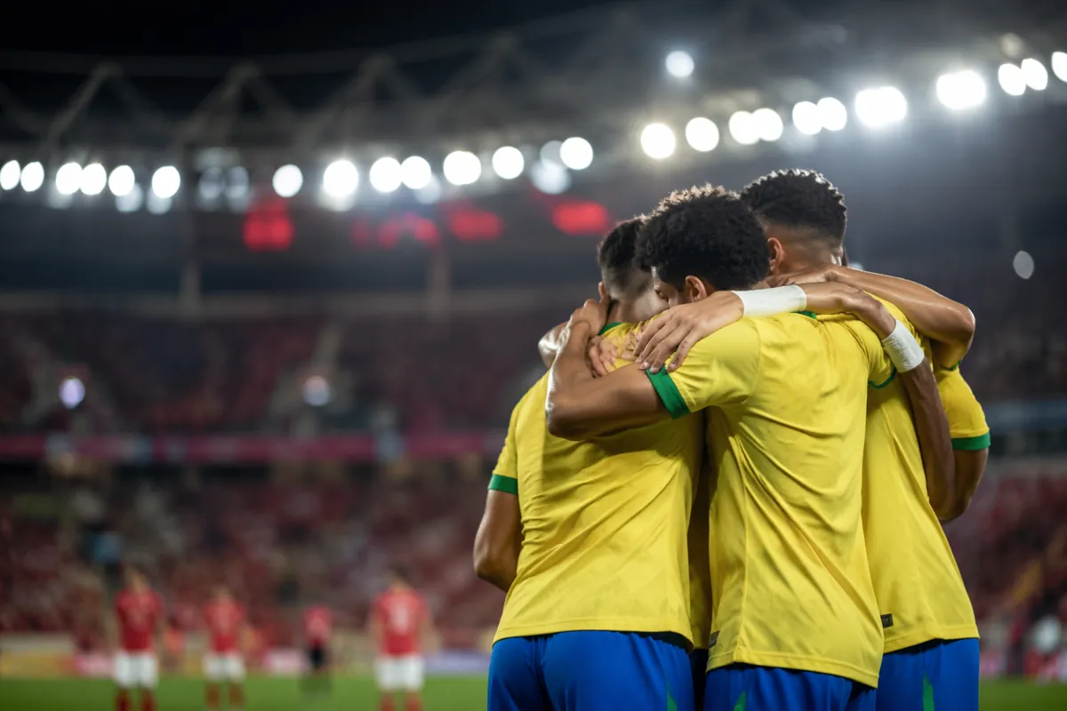 professional football news header image, post-match scene of a world cup warm-up match, bl