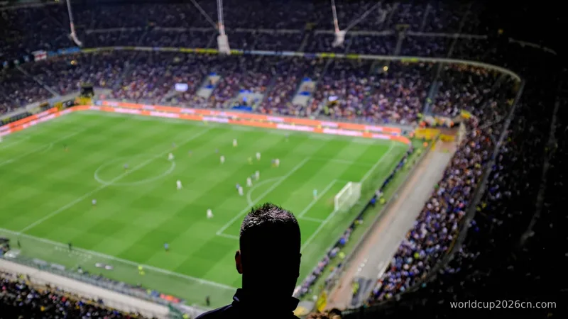 a soccer stadium filled with lots of people